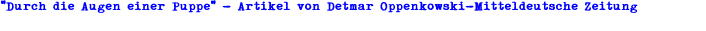 "Durch die Augen einer Puppe"